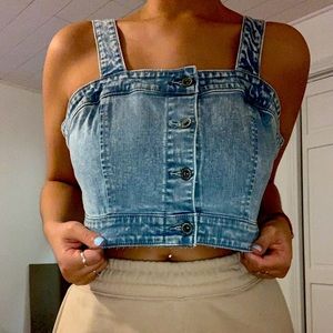 Arizona Jean co denim crop top